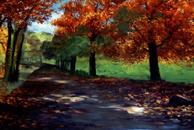 #193 Golden October 24x48 Oil